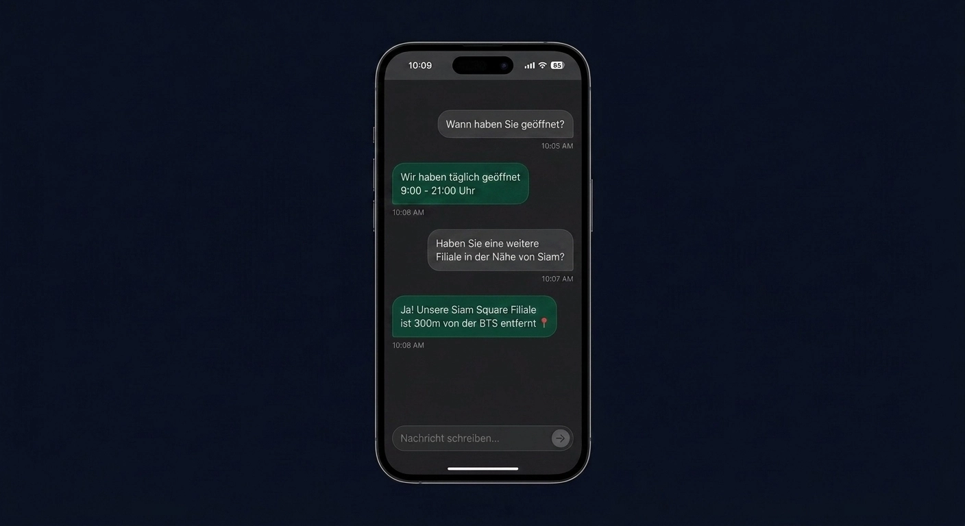 LINE Chat Automatische Thai FAQ