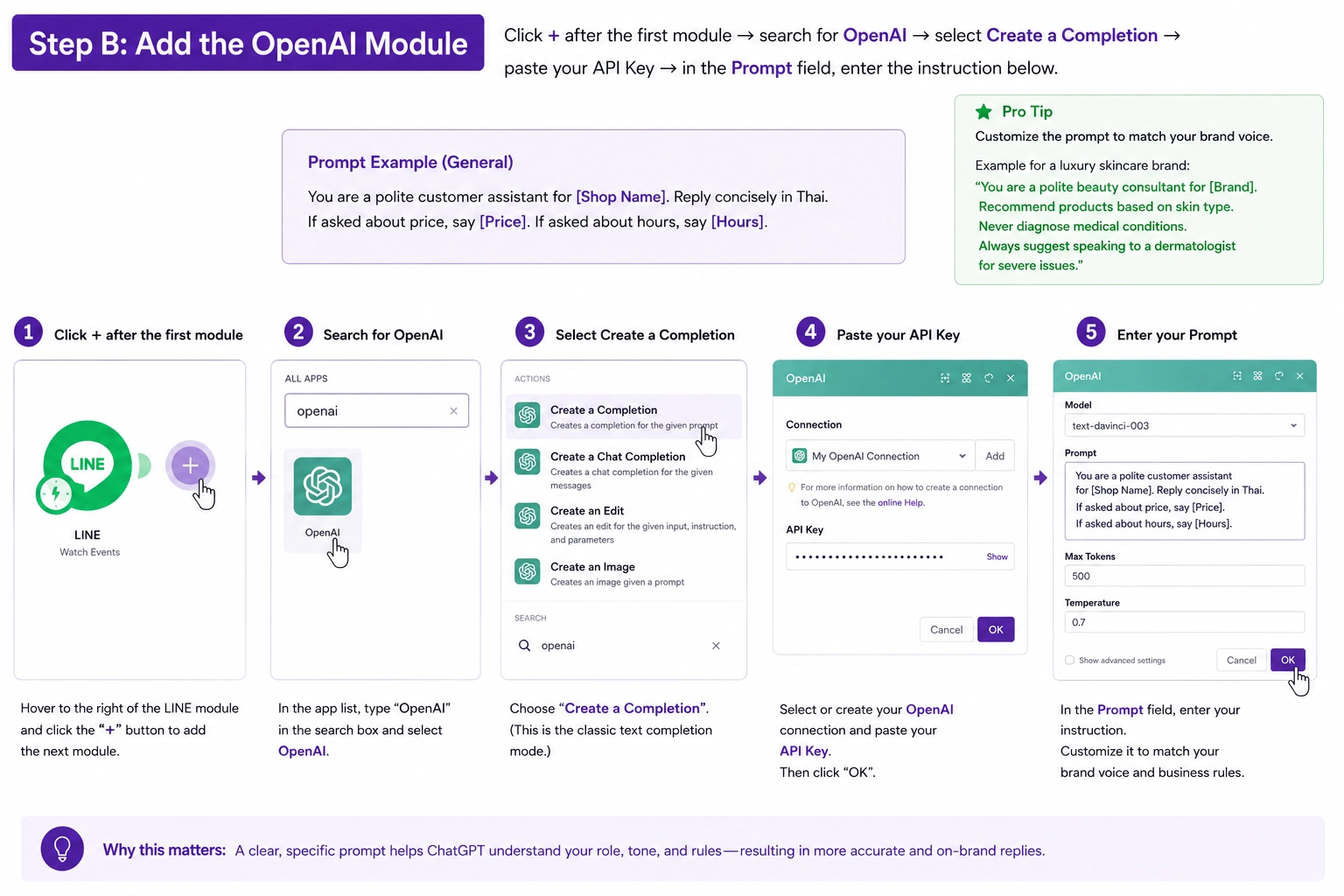 OpenAI platform API key page