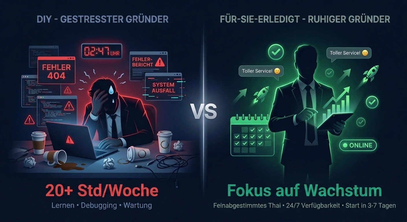 DIY vs Agentur Vergleich LINE OA